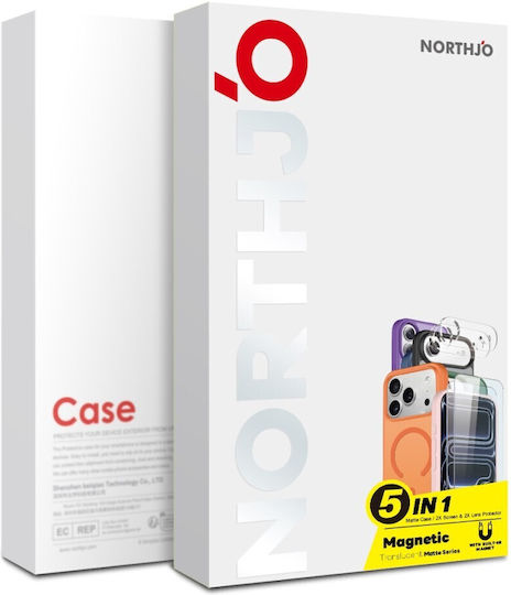Northjo Protection Set 5 in 1 360 Full Cover Plastic Black (iPhone 17 Pro Max)