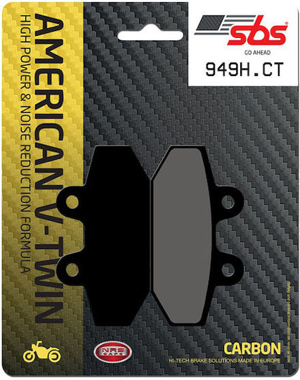 Sbs Πίσω Τακάκια Μοτοσυκλέτας Harley Davidson '18 '26 Softail Brake Pads Street Carbon Tech Organic
