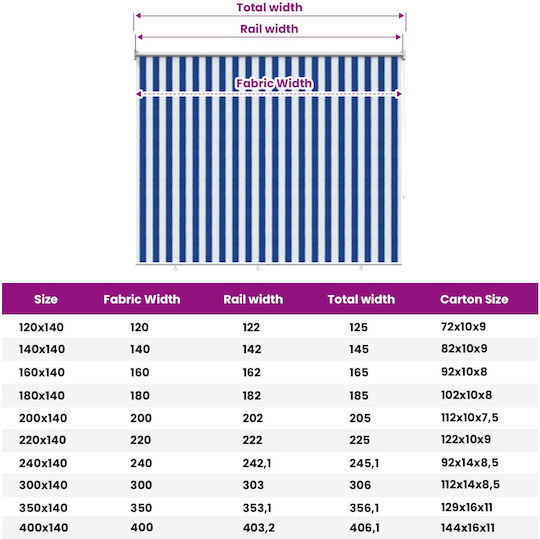 vidaXL Rolete Geam Semi-Blackout Albastru Lățime 225xÎnălțime 140cm 42035968