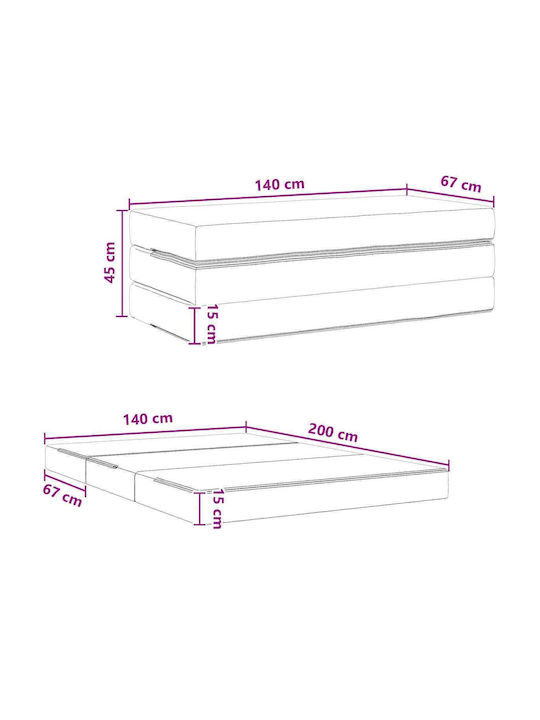 Vielseitiger Sitzsack & Pouf Dunkelgrüner 140x67x45cm