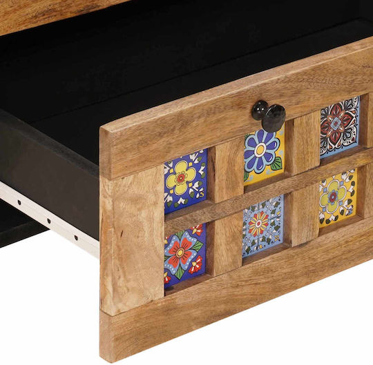 vidaXL Kommode Schlafzimmer Holzschatten Natürlich 120x33x75cm