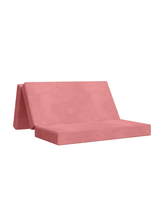 Πολυμορφικός Πουφ Καναπές Ροζ 160x67x45cm