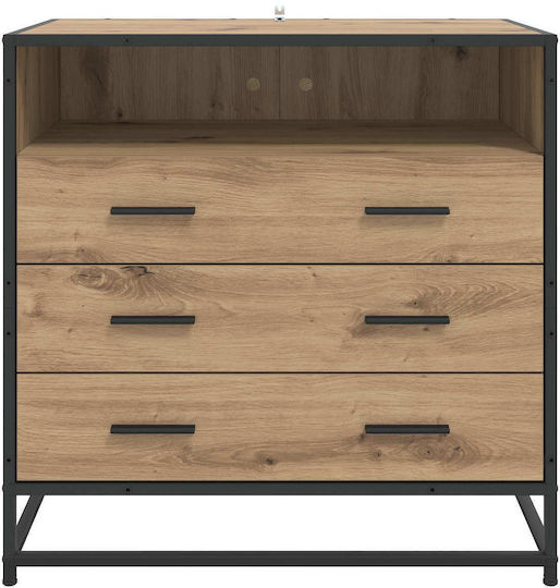 Bedroom Chest of Drawers Wooden Oak 70x41x70cm