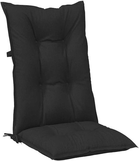 vidaXL Perna Scaunului De Grădină Cu Spătar Melanj Negru 2 Buc 50x120 Cm