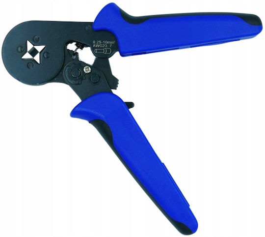 Falon-Tech Πρέσα Ακροδεκτών Διατομής 0.25 - 10mm² με Μηχανισμό Καστάνιας (Μήκος 175mm)