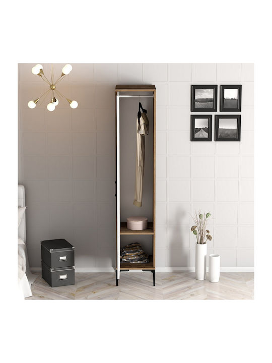 Solano Dulap Monofila Nuc/Alb 47.5x40x201.4cm