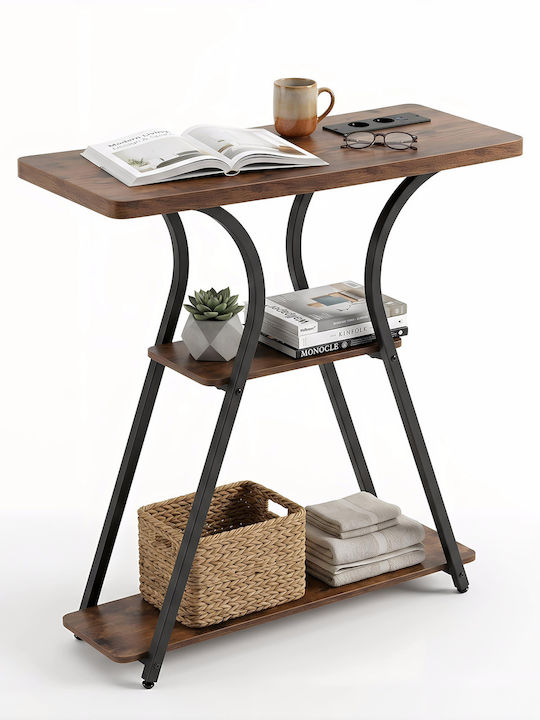 Console Table from Wood & Metal Brown L81.5xW30.5xH79.5cm
