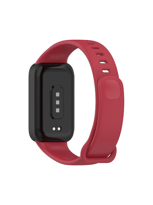 Λουράκι Redmi Band 3 Xiaomi Smart Band 9 Active Σιλικόνης Black Red Λουράκι Redmi Band 3 Xiaomi Smart Band 9 Active Σιλικόνης Black Red