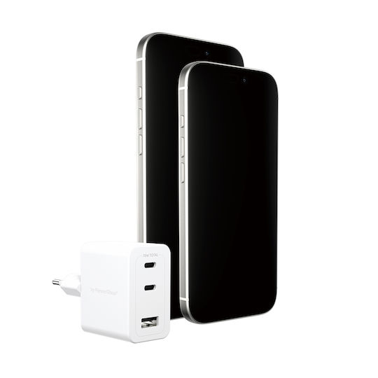 Empower by PanzerGlass Charger Without Cable with USB-A Port and 2 USB-C Ports 70W Power Delivery Whites (Empower)