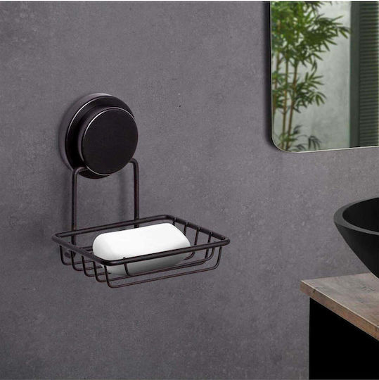 SteweHome SteweHome Badezimmerbox mit Saugnapf Metallische Schwarze
