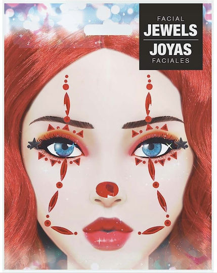 3d Crystal Face Stickers Bloody Clown