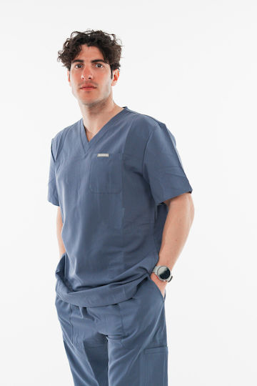 Dr. Scrub Ανδρική Ιατρική Μπλούζα Navy Μπλε