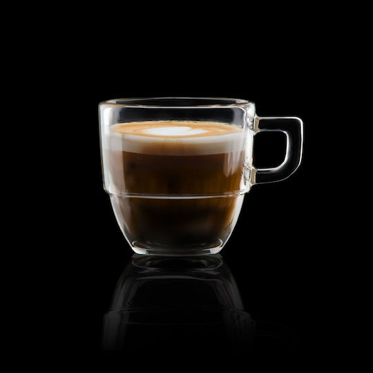 RCR RCR Set Gläserne Tassen Kaffee Braun 120ml 6 Stück