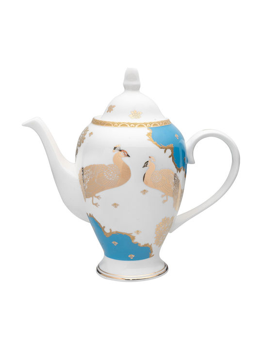 Beauty Home Art 7714 Σετ Τσαγιού από Πορσελάνη Μπλε 1250ml 13τμχ
