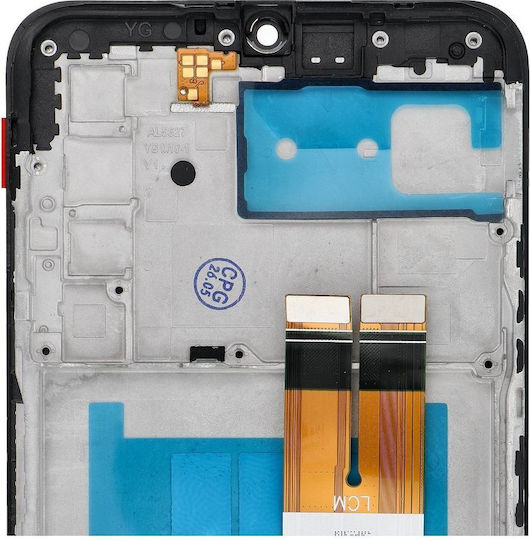 Ersatzbildschirm Fixcell mit Touch-Mechanismus und Rahmen für Samsung A03s Schwarz