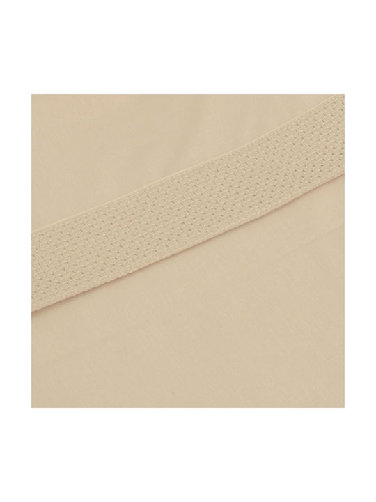 Baby Oliver Set Lenjerii de Pat Bebe Pentru Leagăn Din Bumbac Bej 75x110cm