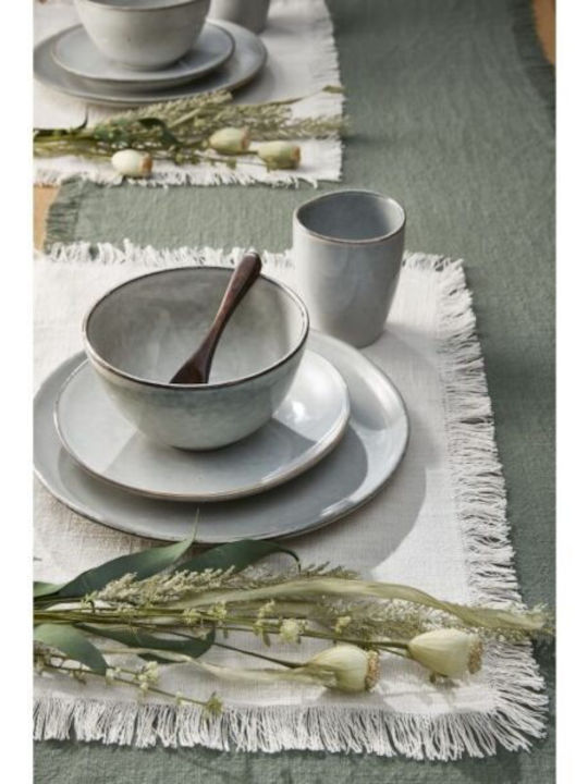 Mica Mica Gri Ceramică Set de Vase 16buc