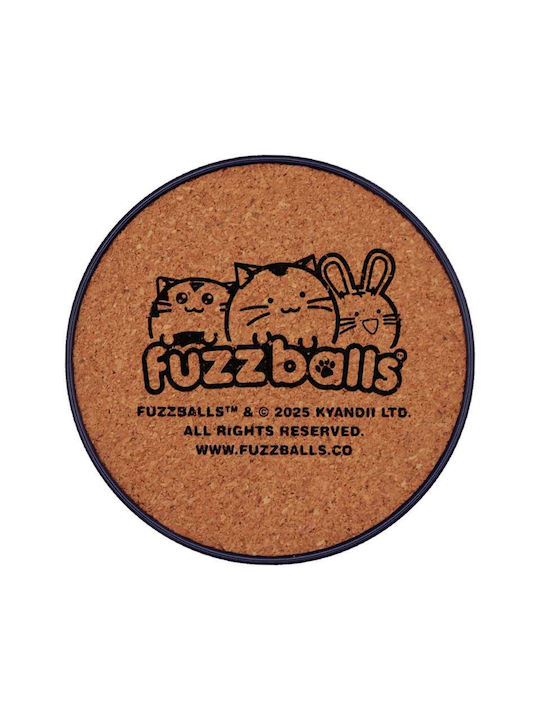 FaNaTtik Fuzzballs Σουβέρ Ξύλινο 4τμχ