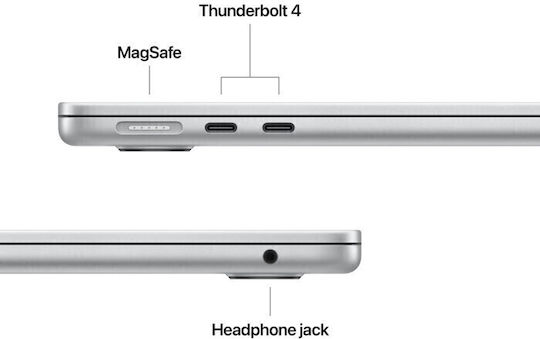 Apple MacBook Air 13.6" IPS Retina Display (M5-10-Core/16GB/512GB SSD/8-Core GPU) Silver (GR Keyboard)