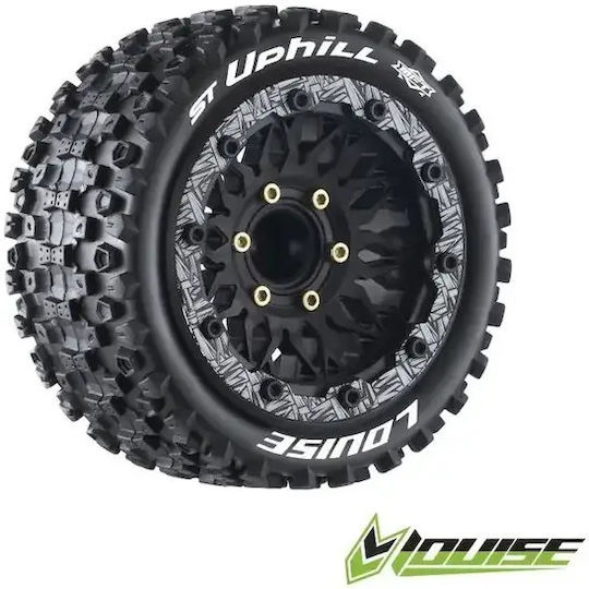 Louise Rc Anvelope Moi St-uphill 2.8 Negre Roți Beadlock 1/10 Stadium Truck 56868