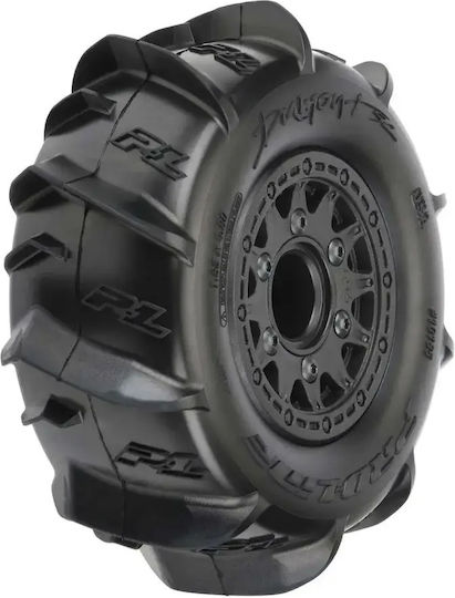 Pro-line Dumont 1/10 Sc 2.2/3.0 Pre-mounted Tires On Raid 12mm Wheels Set 2 Pcs