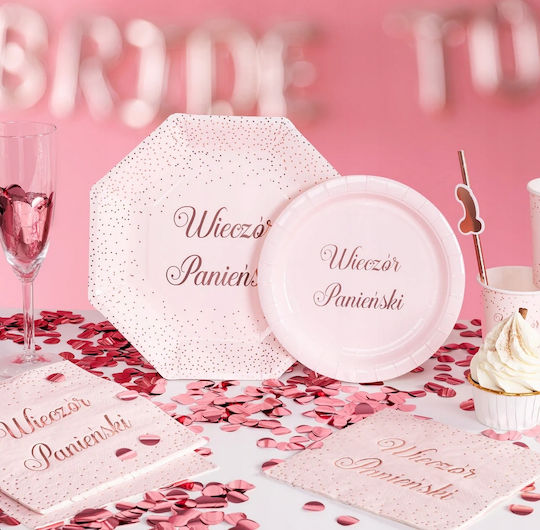 Paper Plates Bachelorette Party 23cm 6pcs