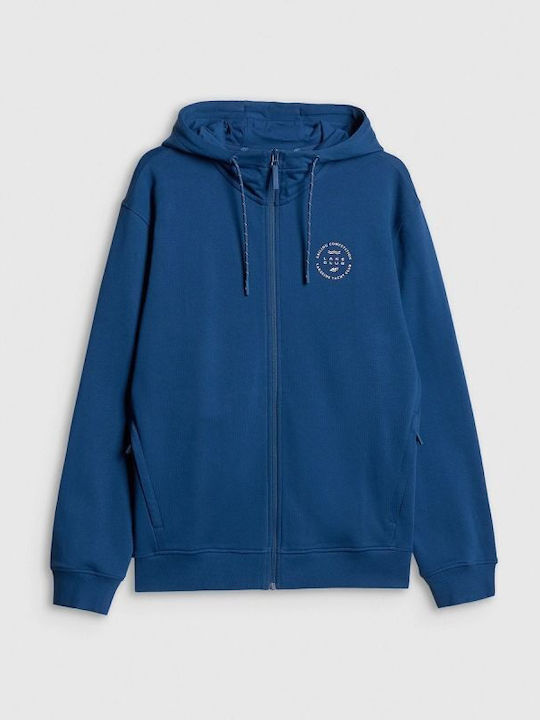 Cardigan With Hood Blue