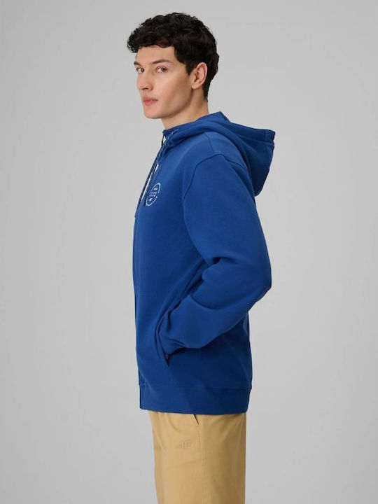 Cardigan With Hood Blue
