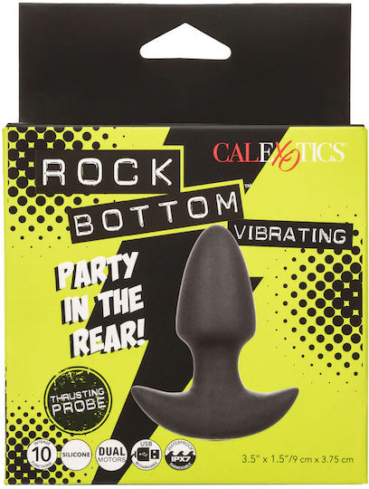 Calexotics Thrusting Πρωκτική Σφήνα με Δόνηση Μαύρη