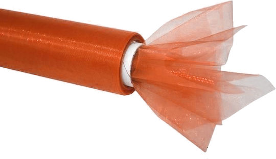 Organza Decorativă 36cm*10y Cupru Auriu 1 Bucată