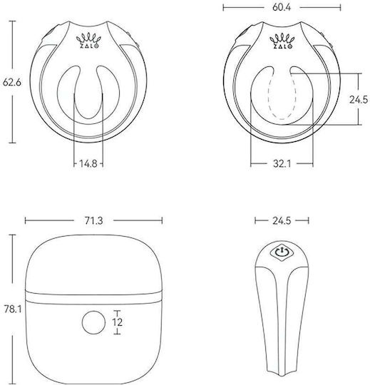 Zalo Apis Vibrating Couples Ring App-controlled