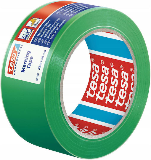 Tesa 60760 Taping Markierungsband aus Kunststoff in Grünem Farbe Länge 33m