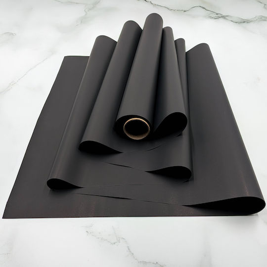 Duftende Blumenfolie Satin Aroma Schwarz Rolle 50cm x 9m