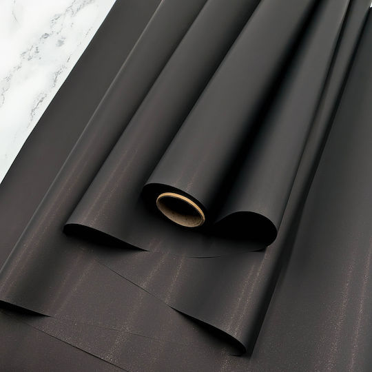 Duftende Blumenfolie Satin Aroma Schwarz Rolle 50cm x 9m