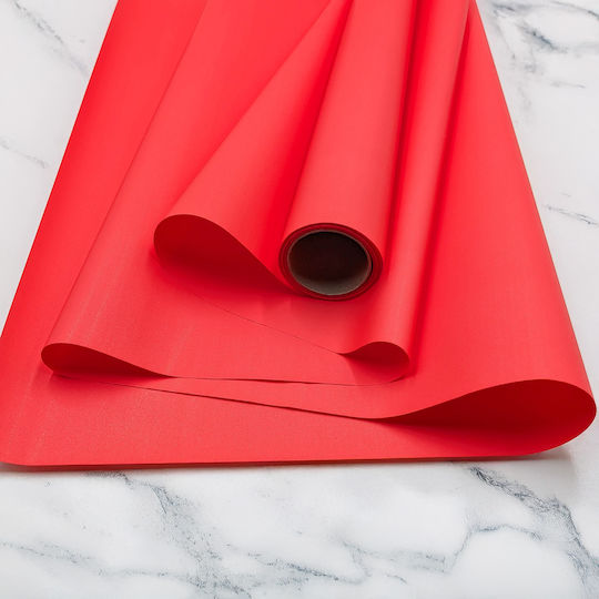 Scented Floral Foil Satin Aroma Salmon Roll 50cm X 9m