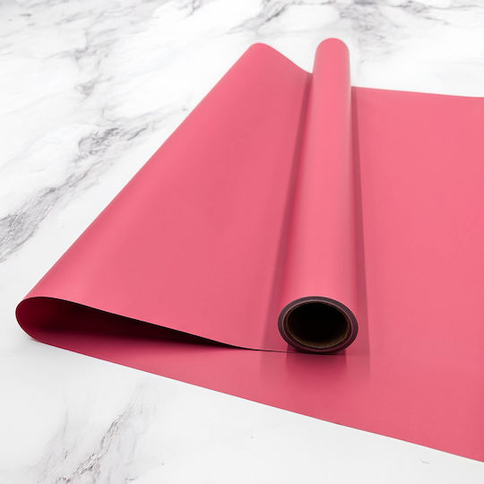 Floral Foil Elegant Rust Roll 58cm X 10m