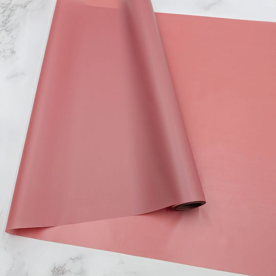 Blumenmatte Folie "matte 90er" Victorian Rosa Rolle 58cm X 20m