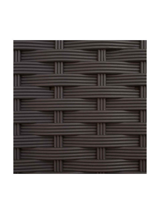 vidaXL Ζαρντινιέρα Πλαστική Καφέ 202.5x40x127εκ.