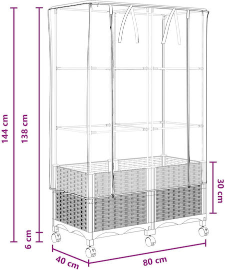 vidaXL 3422982 Husă Pentru Seră
