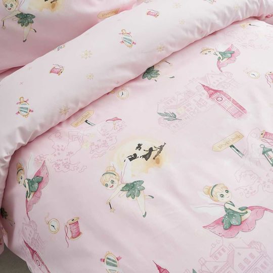 Vesta Home Set Cearceafuri Pentru Copii Single Cu Elastic Bumbac Pixi Roz 100x200cm