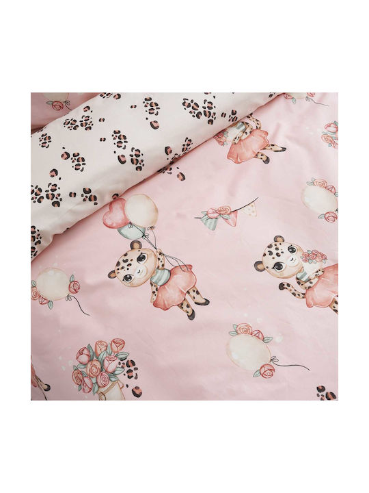 Vesta Home Сет Единични Спални Комплекти с Ластик Памучни Leopard 100x200cm