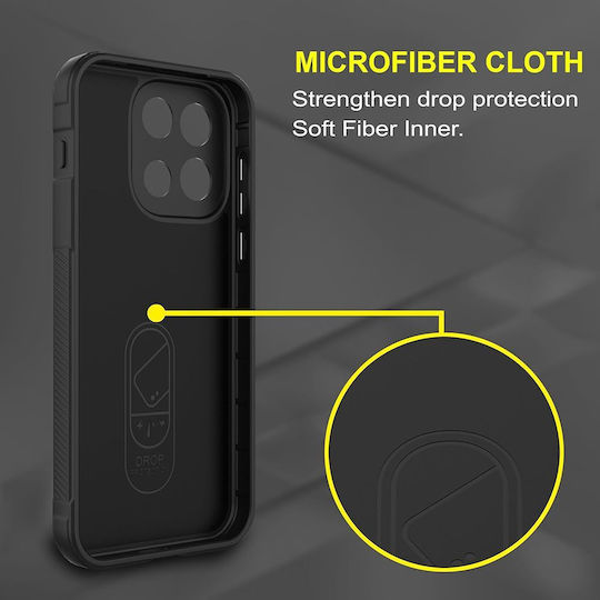 Techsuit Magic Back Cover Σιλικόνης Μαύρο (OnePlus Nord 6)
