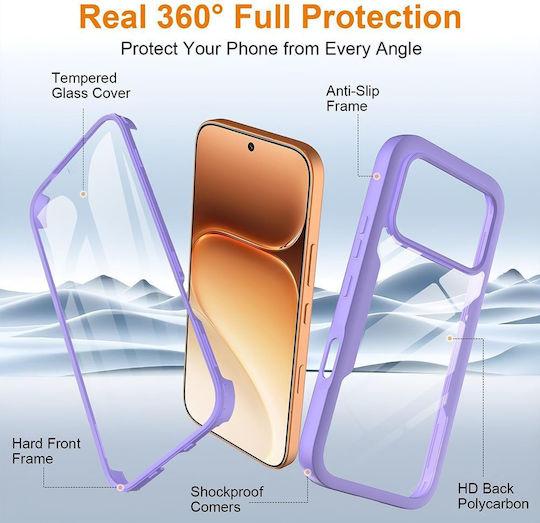 Techsuit 360 Full Cover Silicone Purple (Honor 600)