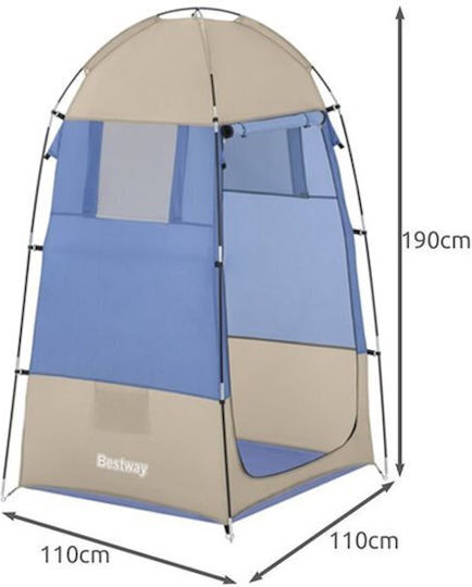 Bestway Σκηνή Camping Τουαλέτας Μπλε