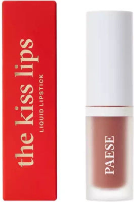Paese The Kiss Lips Liquid Lipstick Matte 01 Nude Beige 3.4ml