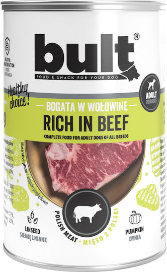 Bult Hrana Umedă Pentru Câini în Conservă cu Carne de Vită și Carne 12x400gr