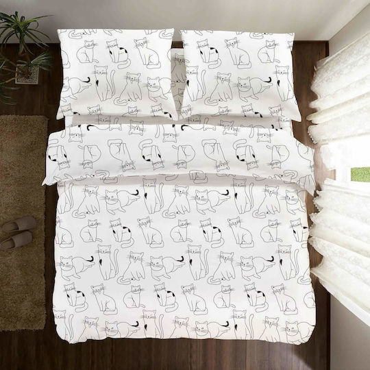 Cotton Market 200x200см Бяла Плик За Завивка