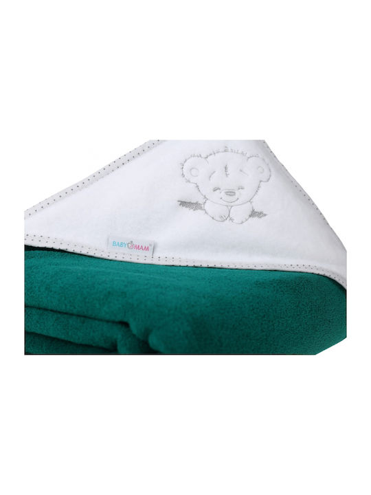 BabyMam Prosop De Corp Pentru Bebeluşi Teddy Bear Verde 100x100cm