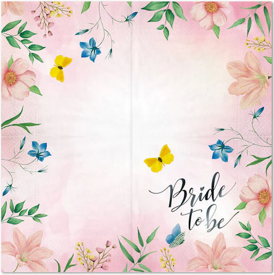 Bachelorette Party Napkins Bride To Be 33cm 10pcs