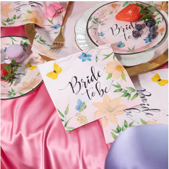 Bachelorette Party Napkins Bride To Be 33cm 10pcs